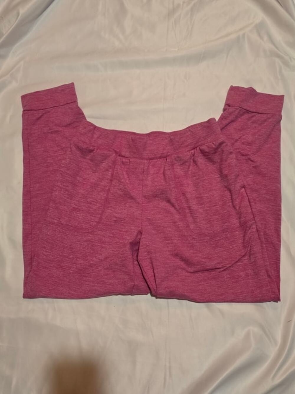 Girls Athletic Works Marled Raspberry Performance Tee XL - Picture 3 of 4